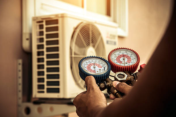 Professional Hvac Installation technician working in Plymouth, WI